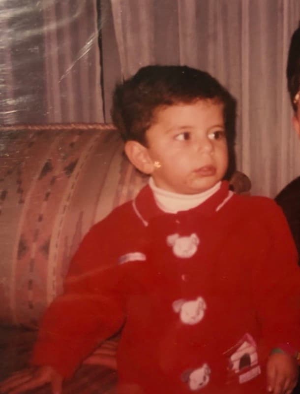 Ramy Hamadé, fondateur de YALLA!, en photo d'enfance au Liban avant le départ pour la France à l'âge de 3 ans